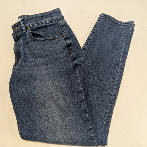 LOFT Denim - Loft Outlet Curvy Skinny Jeans Women's Size 6 Mid-rise Blue Stretch Denim